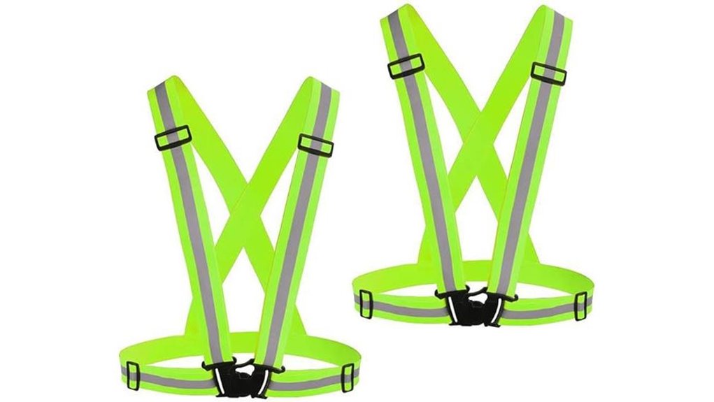 adjustable reflective high visibility vests