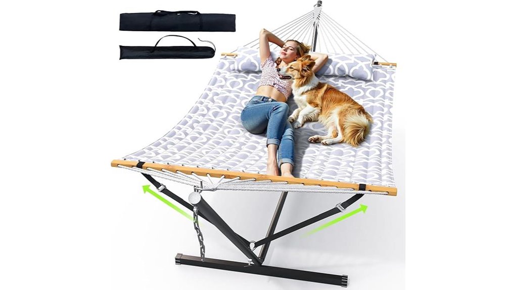 adjustable steel stand hammock