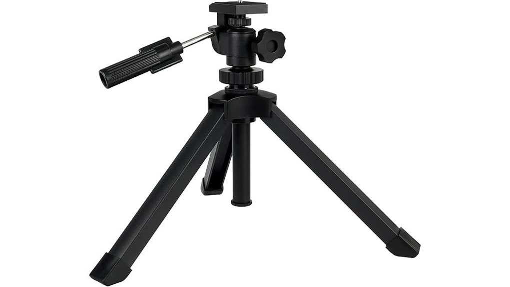 adjustable tabletop tripod for optics
