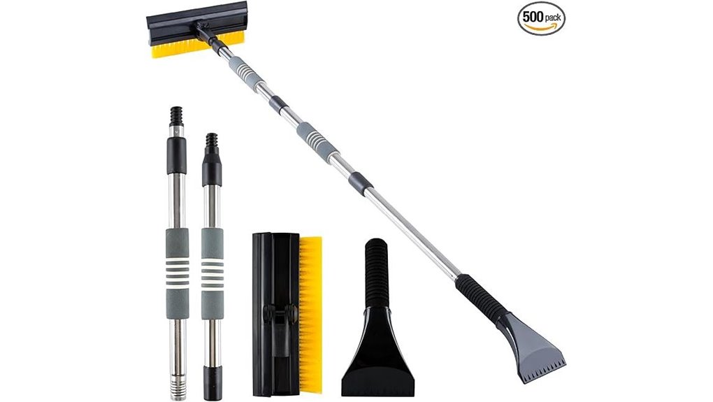 adjustable telescoping snow brush