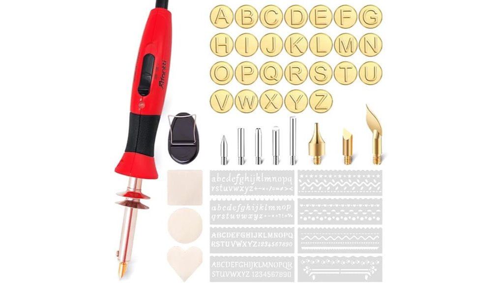 adjustable temperature woodburning pyrography kit