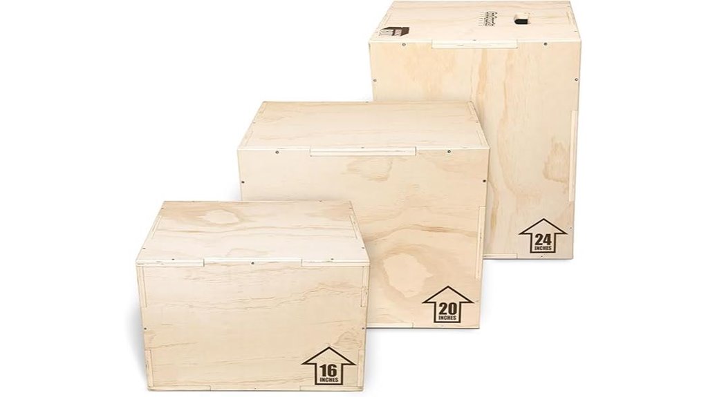 adjustable three height plyo box