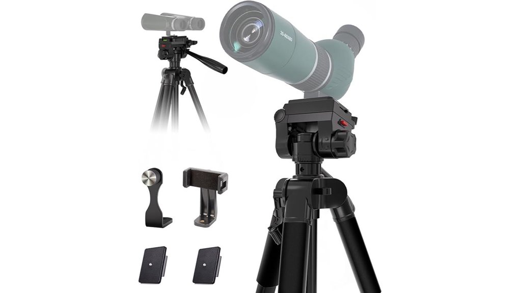 adjustable tripod for optics
