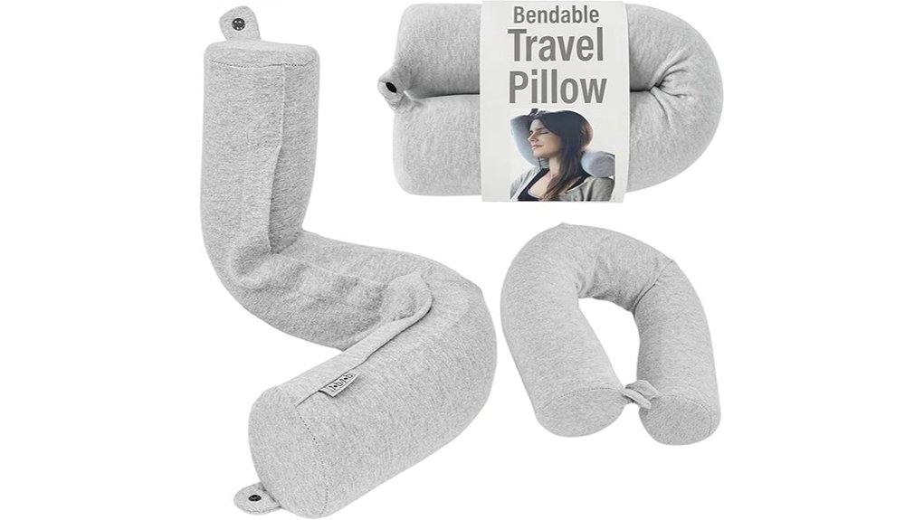 adjustable twist memory neck pillow