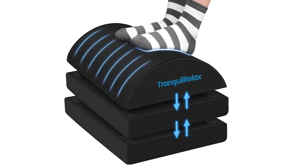 adjustable under desk washable footrest