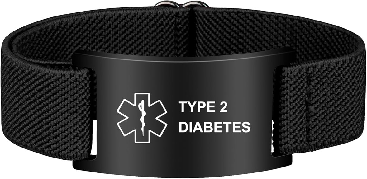 adjustable unisex medical alert bracelet