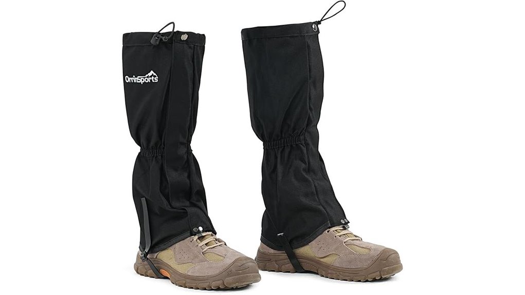 adjustable waterproof hiking snow gaiters