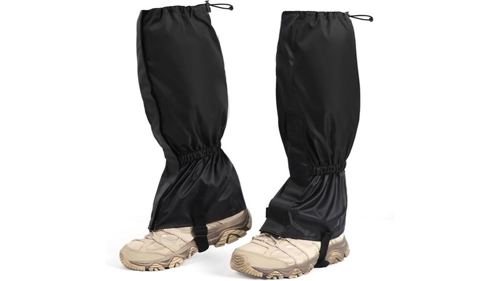 adjustable waterproof hiking snow gaiters