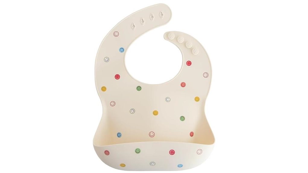 adjustable waterproof smiley bib