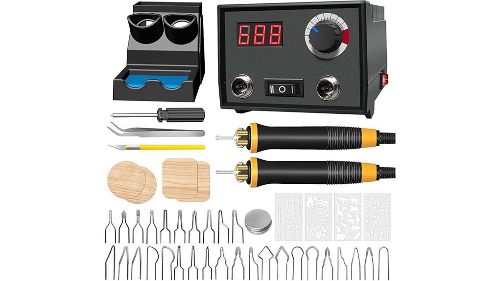adjustable woodburning kit with tips