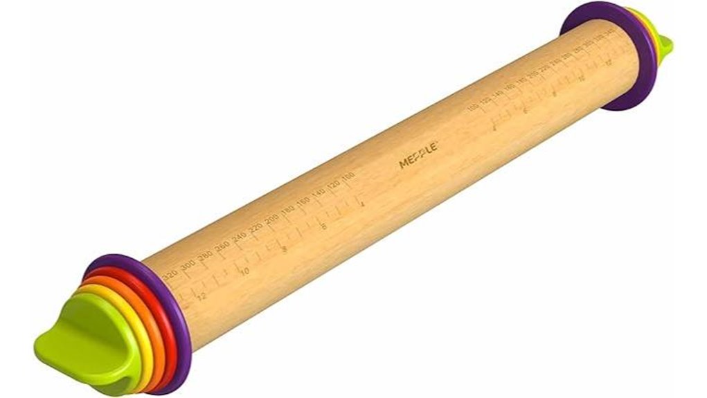 adjustable wooden rolling pin