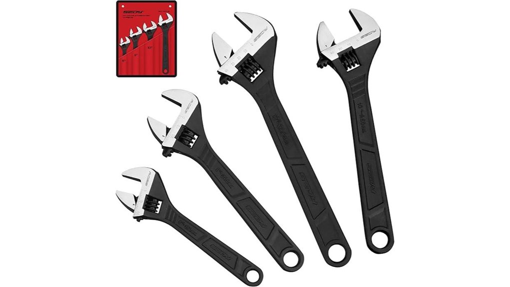 adjustable wrench set four size