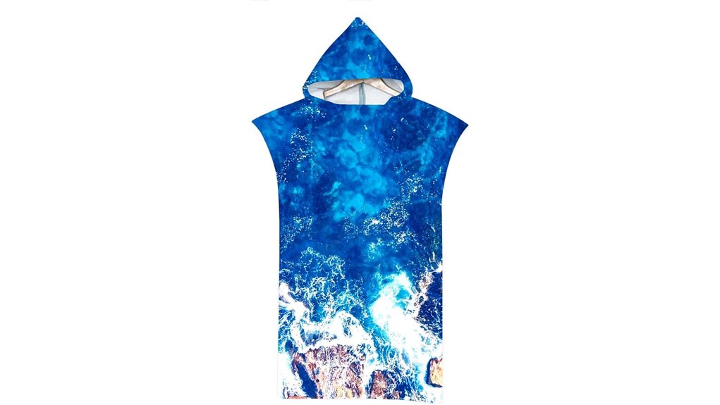 adult quick dry surf poncho