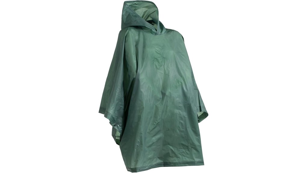 adult sized waterproof rain poncho