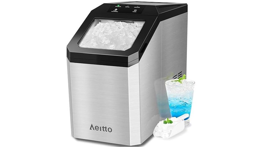 aeitto 55lb countertop nugget icemaker