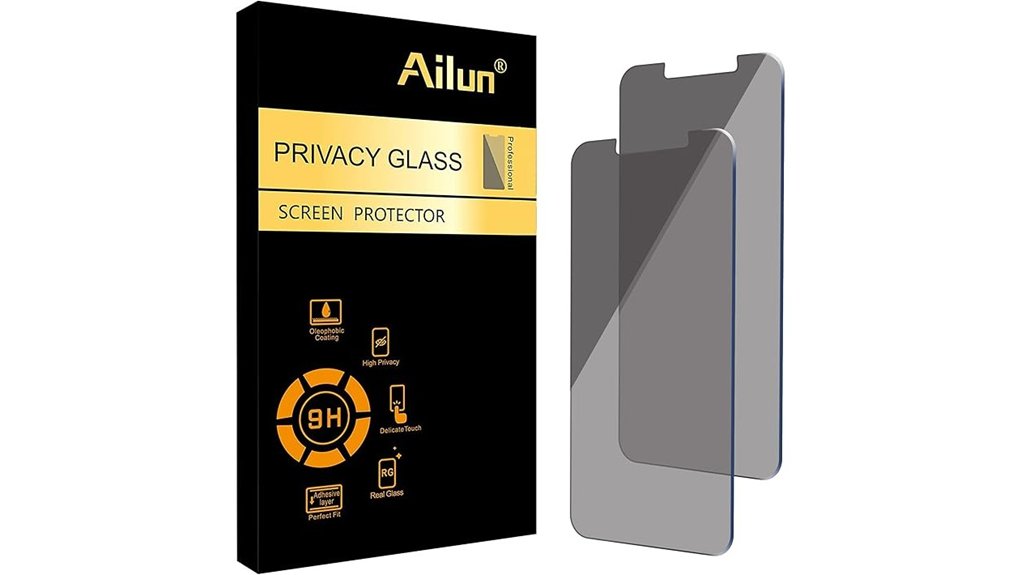 ailun privacy tempered glass screen