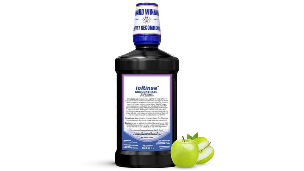 alcohol free iodine dental irrigant