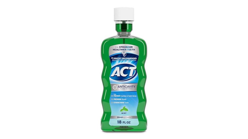 alcohol free mint fluoride mouthwash