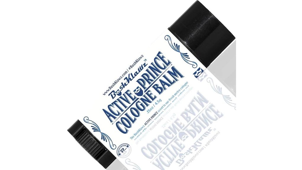 alcohol free solid cologne balm