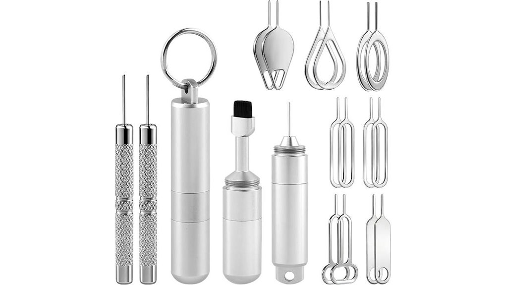 alloy steel sim ejector keyring