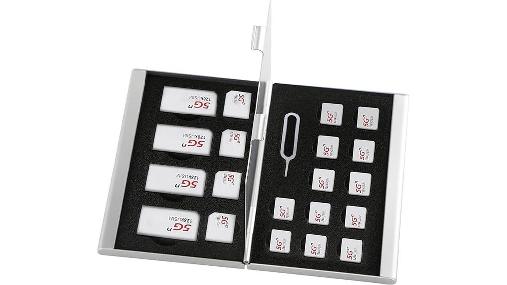 aluminum 21 slot sim case