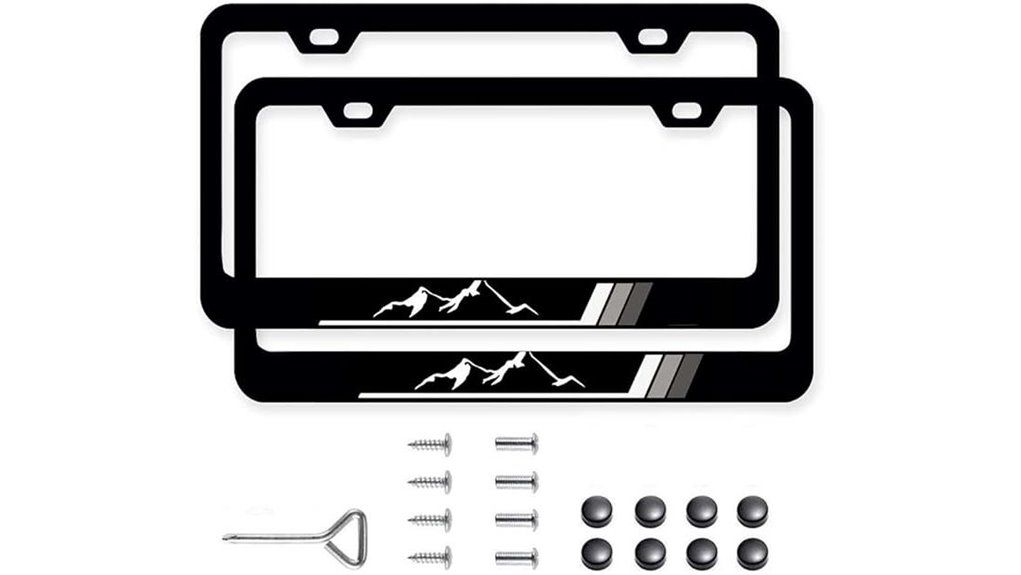 aluminum alloy mountain license frames