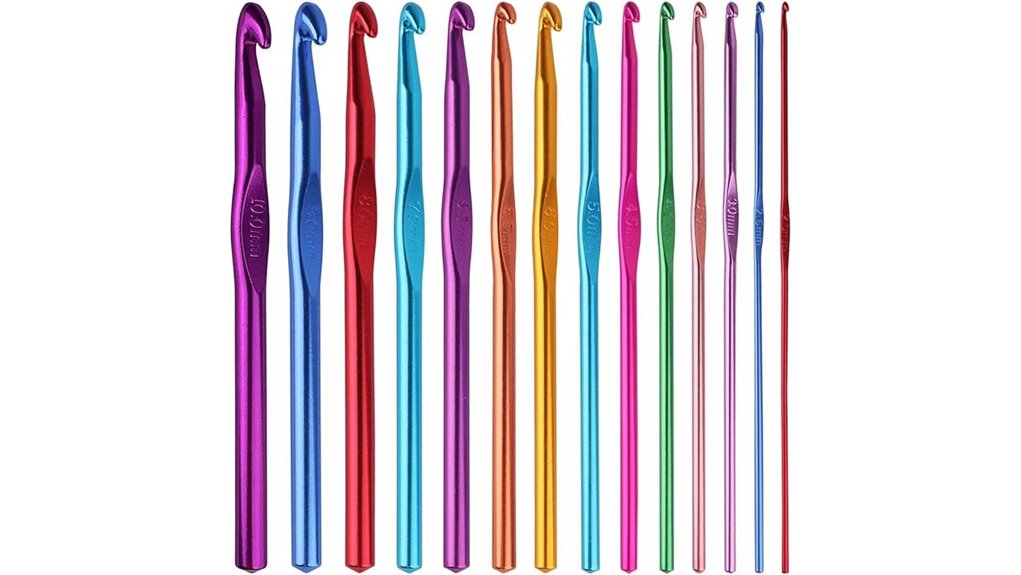 aluminum crochet hooks set
