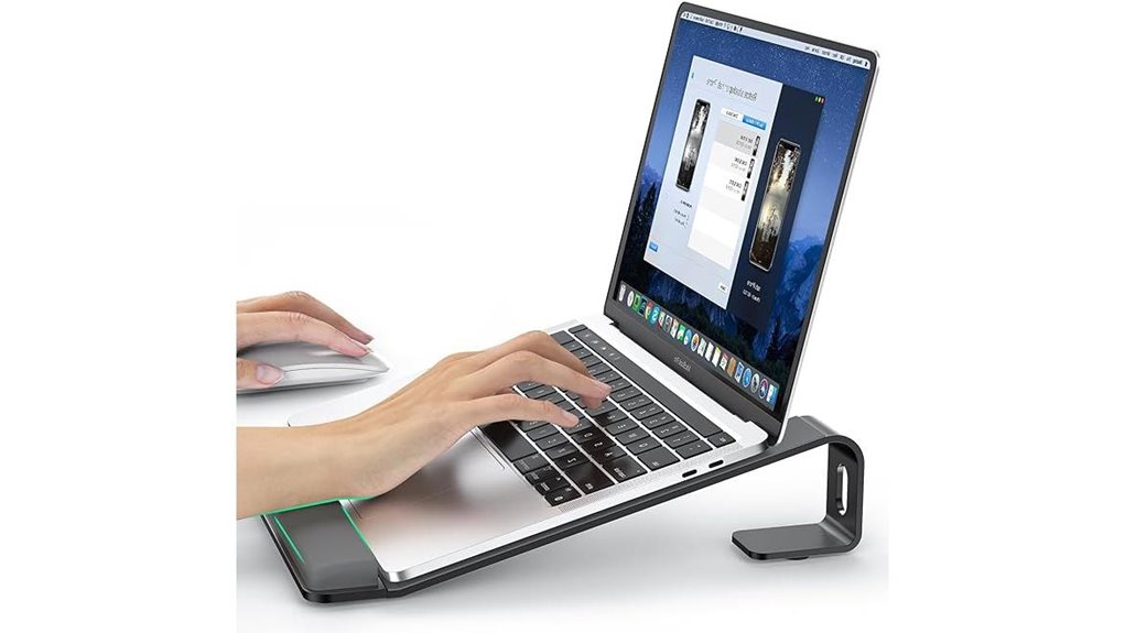 aluminum ergonomic laptop stand