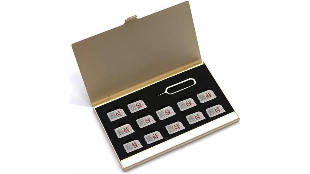 aluminum waterproof slim nano sim case