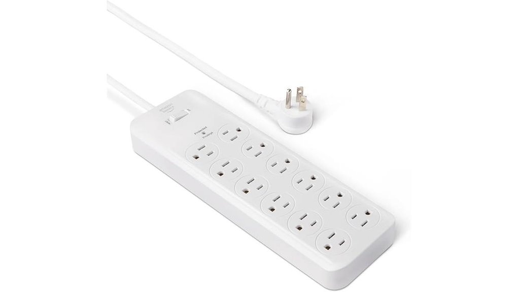 amazon basics 12 outlet 4000j surge protector
