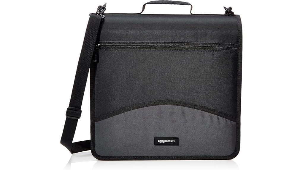 amazon basics 3 inch zippered ringbinder