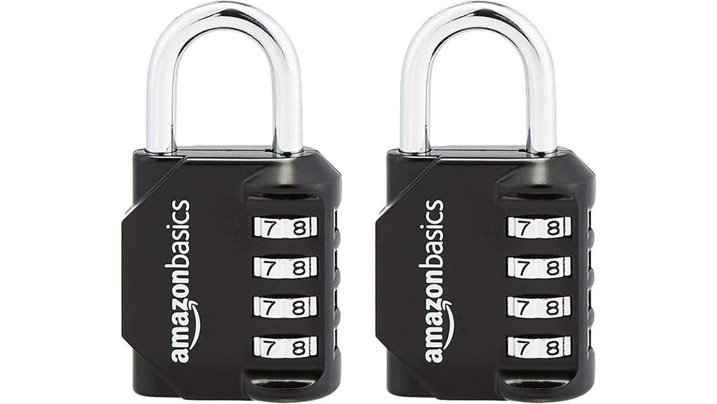 amazon basics black 2 pack locks