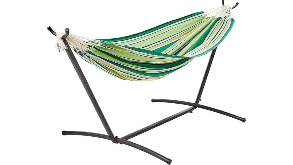 amazon basics green double hammock