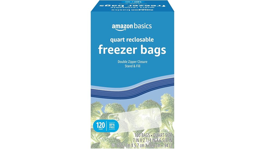 amazon basics quart zip bags