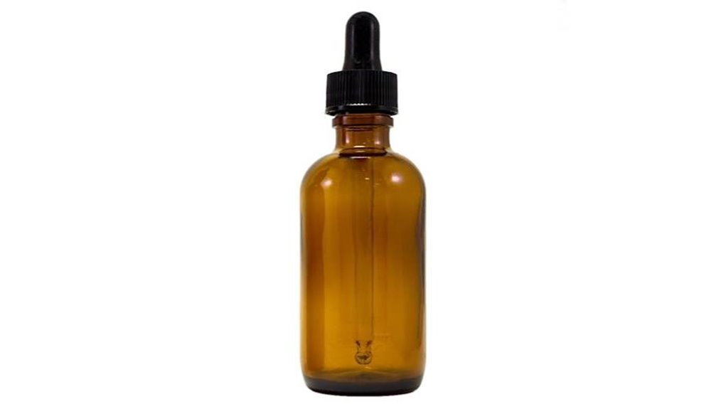 amber 2oz oil dropper bottle