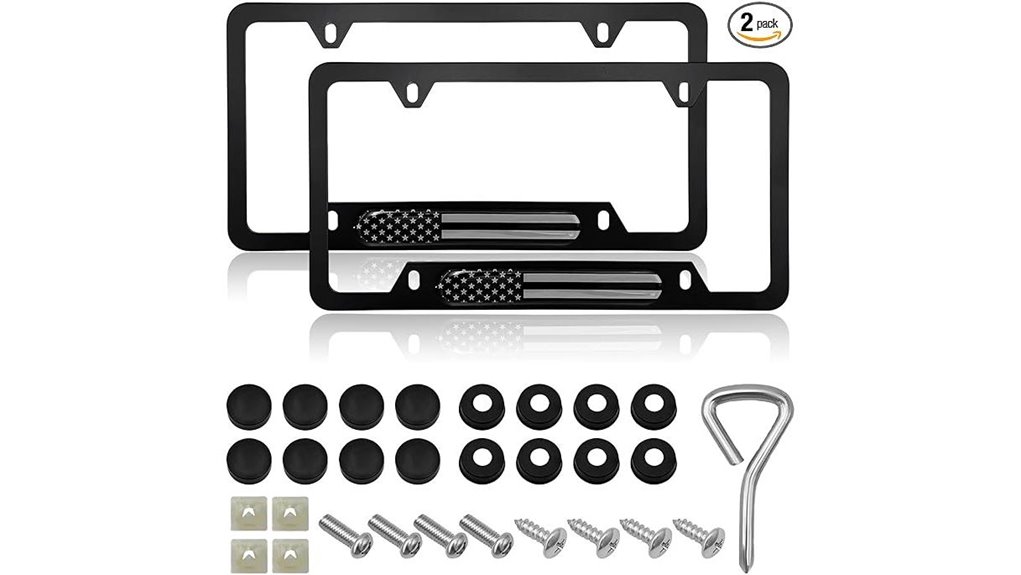 american flag stainless frames