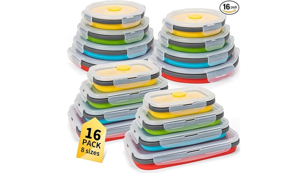annaklin 16 piece collapsible silicone set