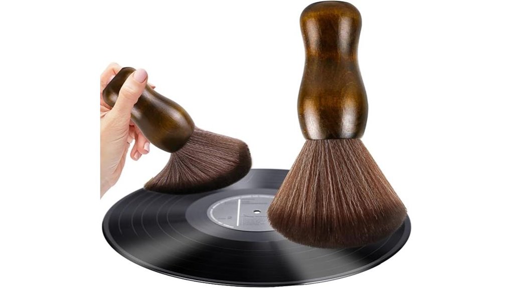 anti static wooden record brush
