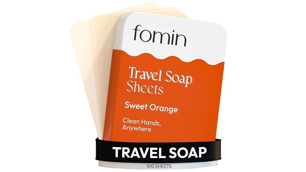 antibacterial orange paper soap