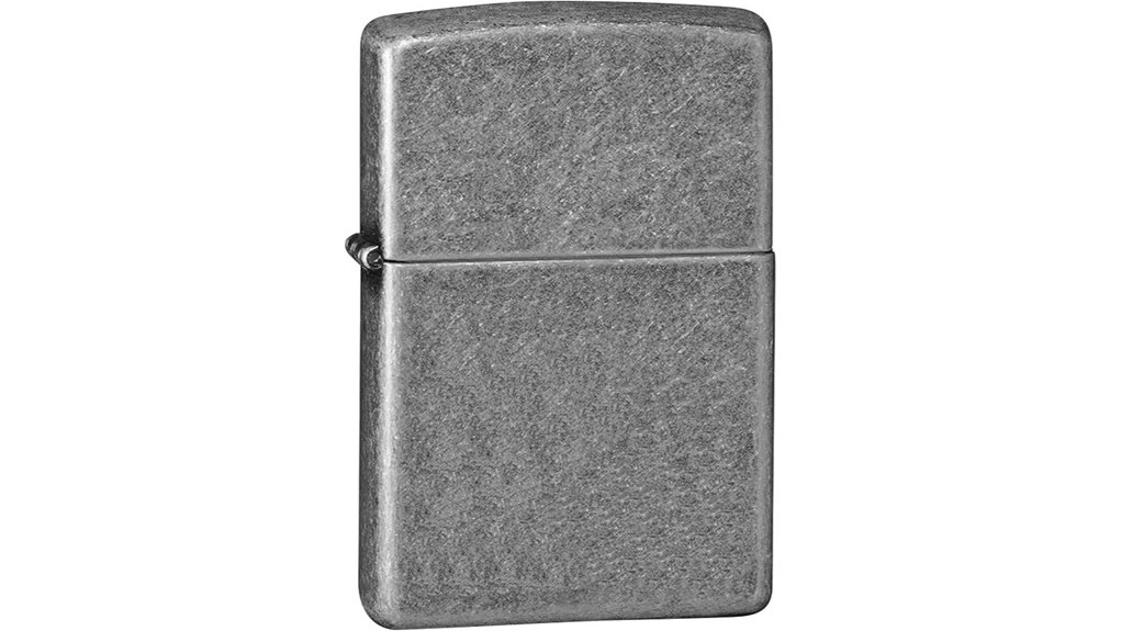 antique silver refillable windproof lighter