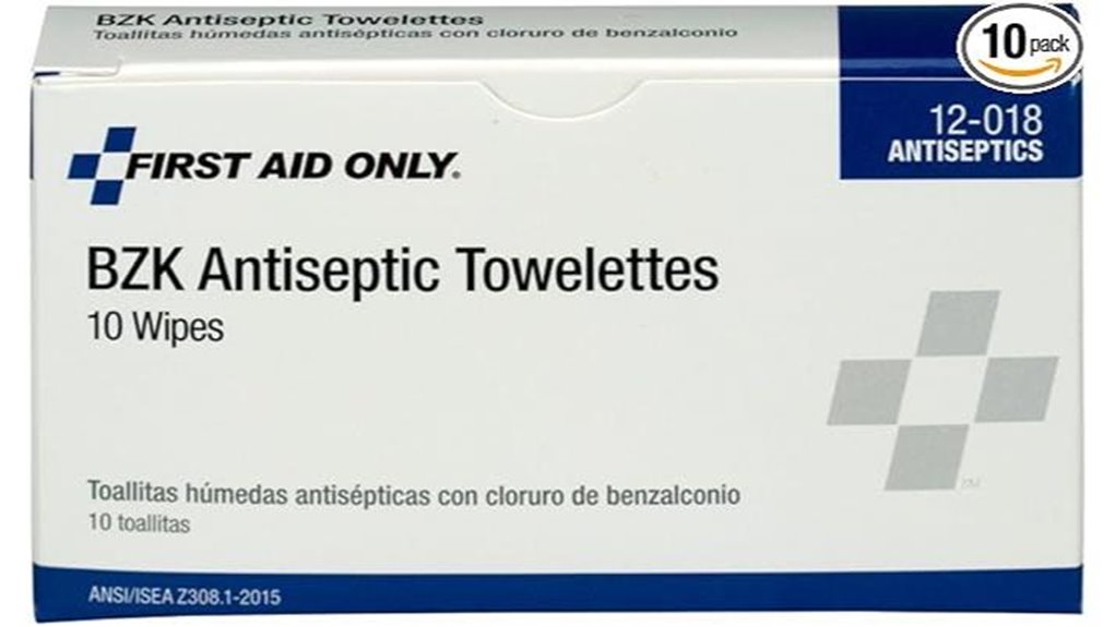 antiseptic benzalkonium chloride wipes