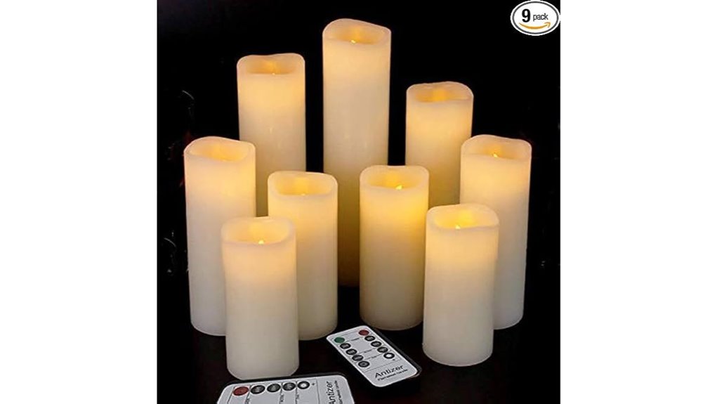antizer flameless candles pack of nine