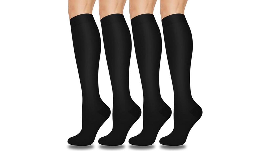 aoliks four pair compression socks