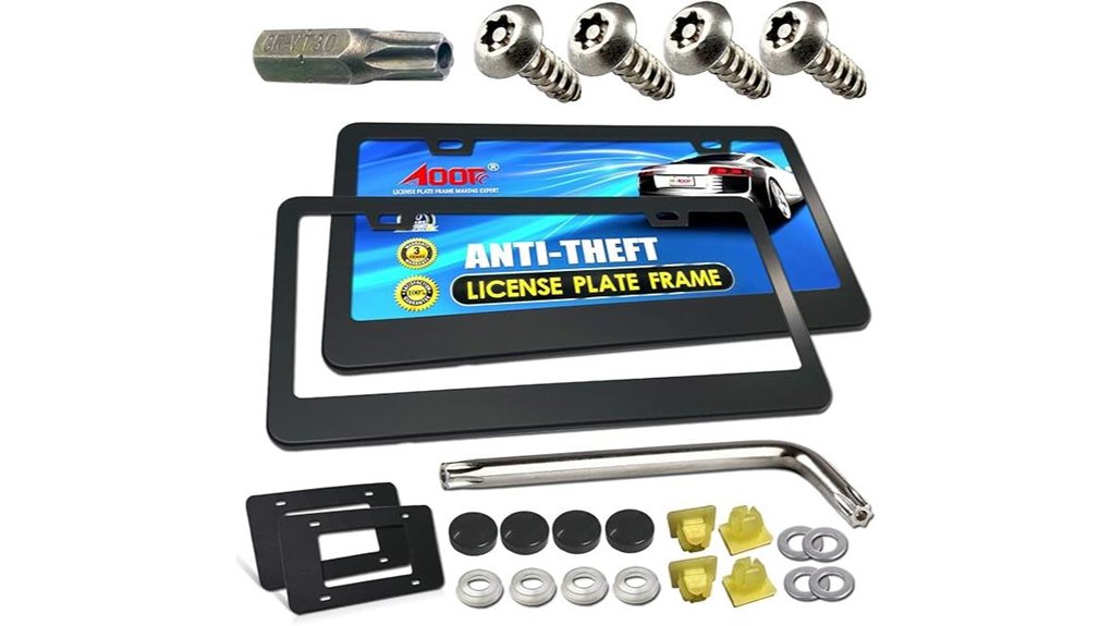 aootf aluminum anti theft license
