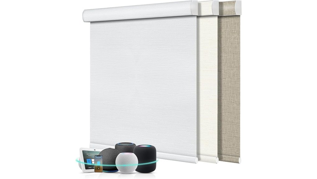 aprilsmart cream white motorized blackout