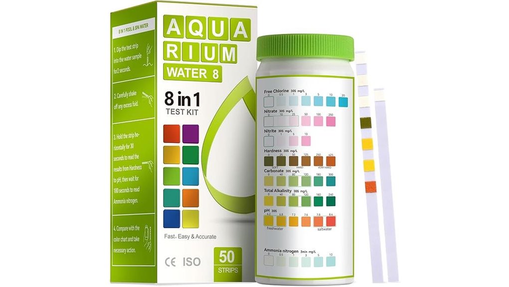 aquarium 8 in 1 test strips