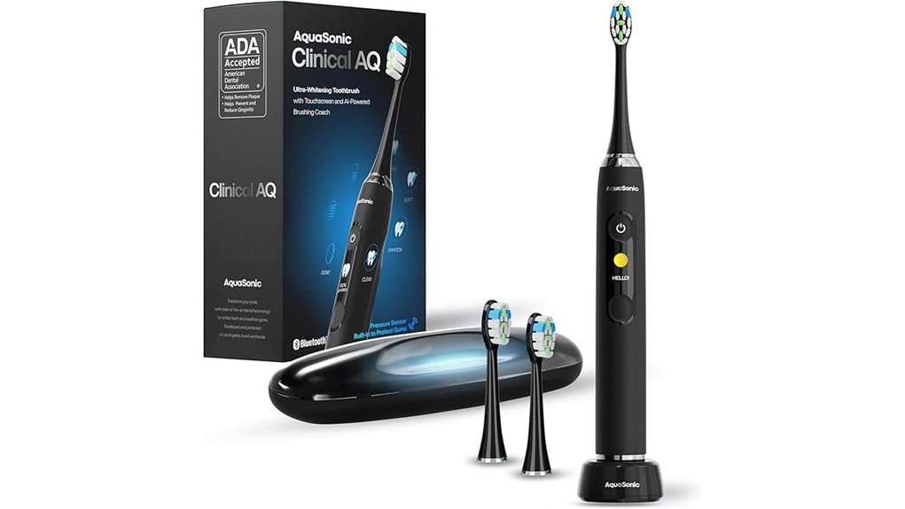 aquasonic clinical ultra whitening toothbrush