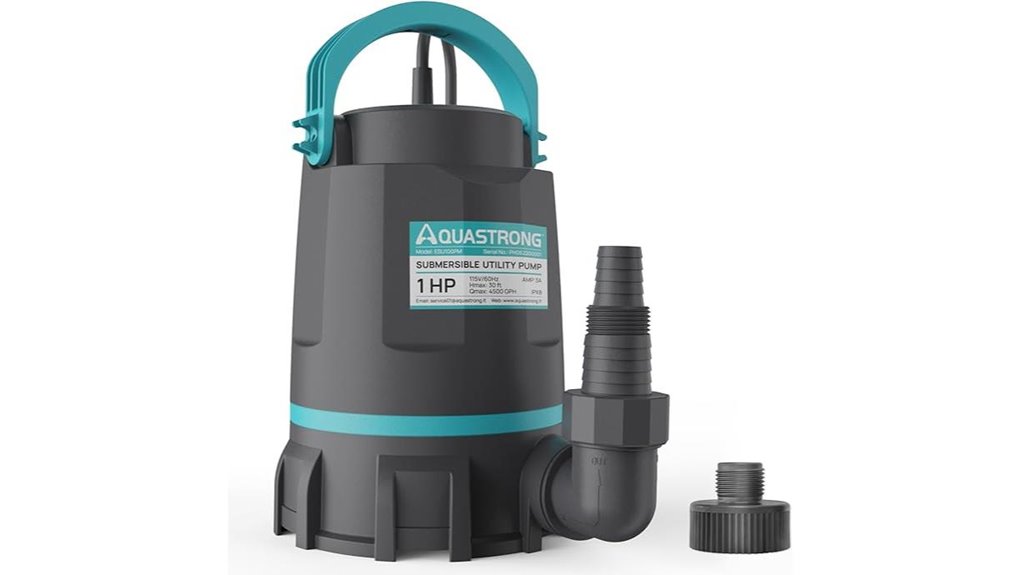 aquastrong one horsepower 4500gph sump pump