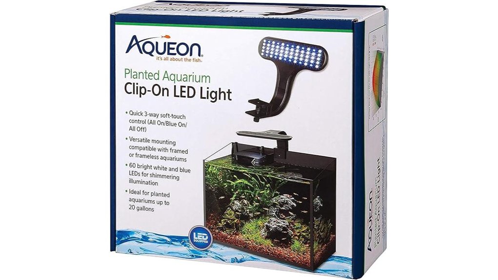 aqueon 20 gallon clip on led