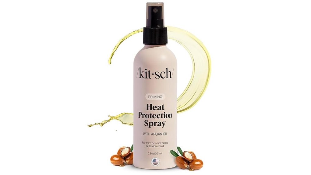 argan oil heat protectant spray